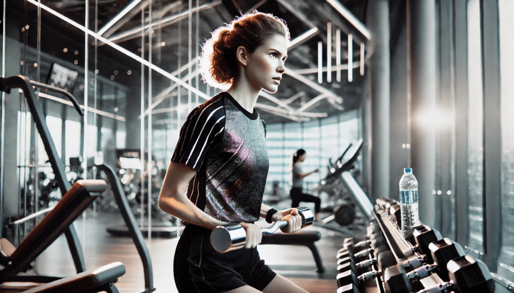 DALL·E-2024-10-01-16.51.03-A-woman-working-out-at-the-gym-wearing-athletic-clothing-and-using-fitnes.png