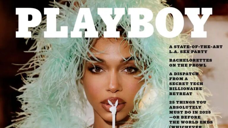 Lori-Harvey-Poses-for-the-Cover-of-Playboy-Magazine-in-a-Mint-Green-Feather-Coat-and-Silver-Embellis.jpeg