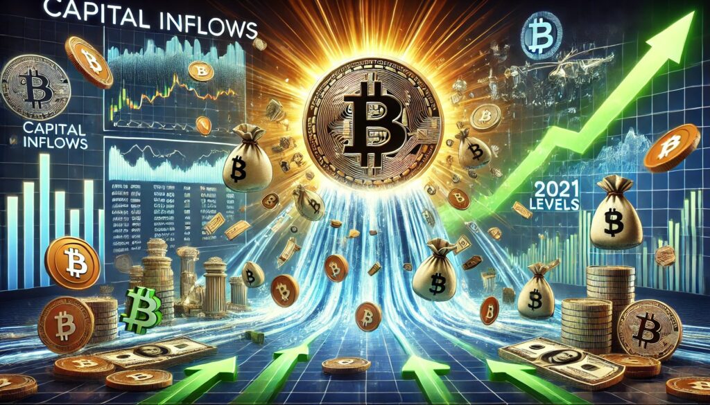 DALL·E-2025-05-30-04.57.08-A-wide-digital-illustration-showing-fresh-capital-flowing-into-Bitcoin-ma.jpeg
