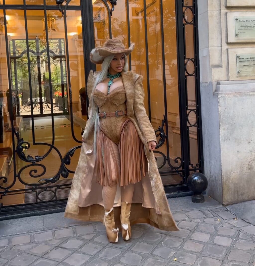 Cardi-B-Wears-Tan-Candice-Cuoco-Corset-and-Pony-Hair-Louboutins-to-Beyonce-Cowboy-Carter-Tour-in-Par.jpeg